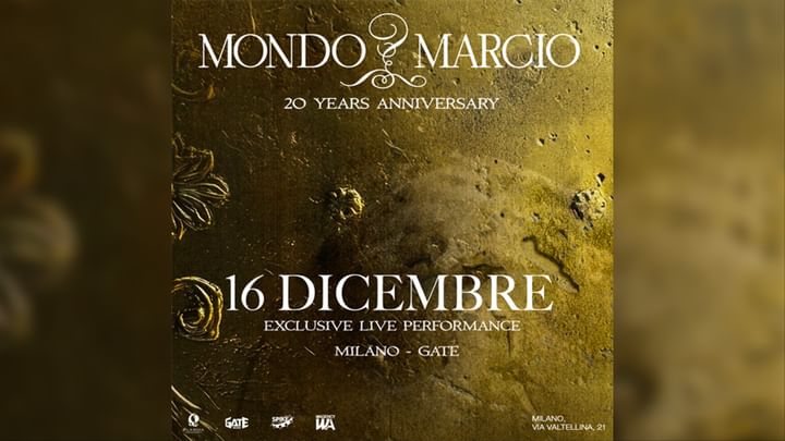 Cover for event: 20 ANNI DI MONDO MARCIO - EXCLUSIVE PERFORMANCE 