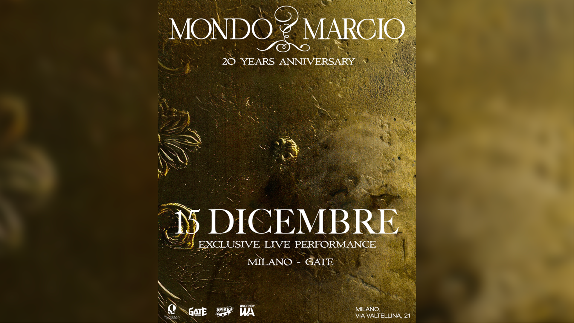 20 ANNI DI MONDO MARCIO - EXCLUSIVE PERFORMANCE image