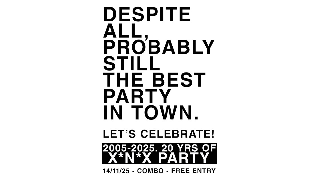 2005-2025. 20 YEARS OF X▲NAX PARTY. COMBO image
