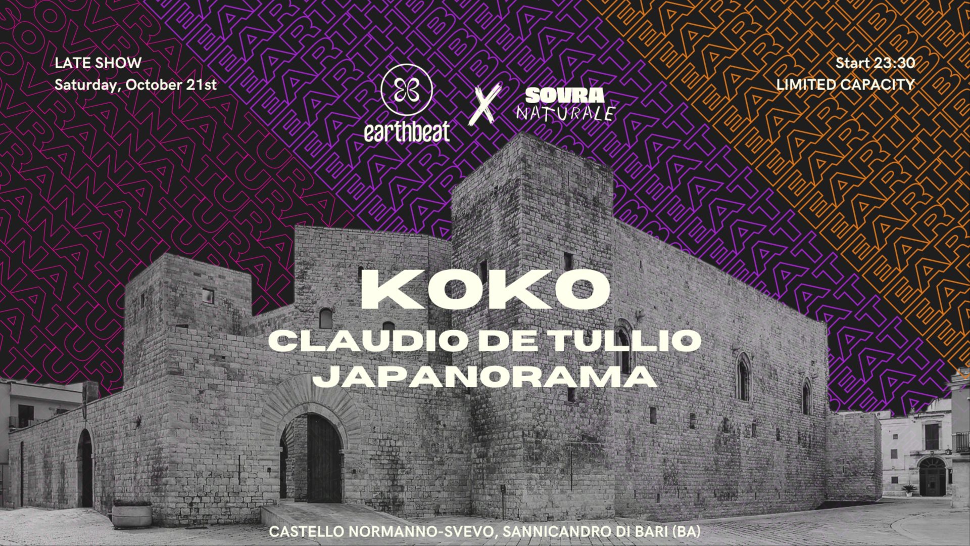 21.10.2023 Earthbeat x Sovra Naturale w/ KOKO @ Castello Normanno Svevo - Sannicandro di Bari image