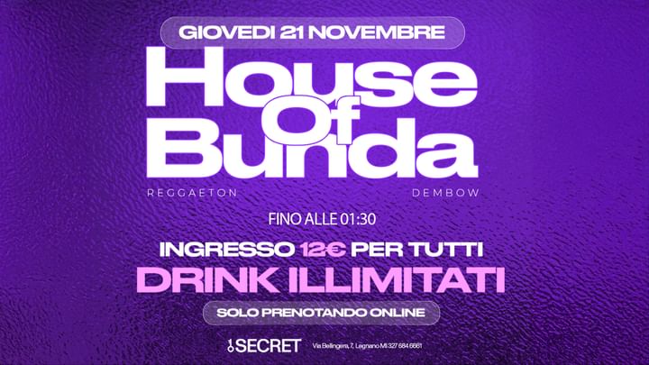 Cover for event: 21.11 HOUSE OF BUNDA EP. 008