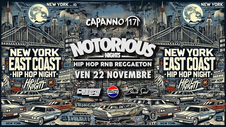 Cover for event: 22.11.24 - NOTORIOUS NIGHT al Capanno17