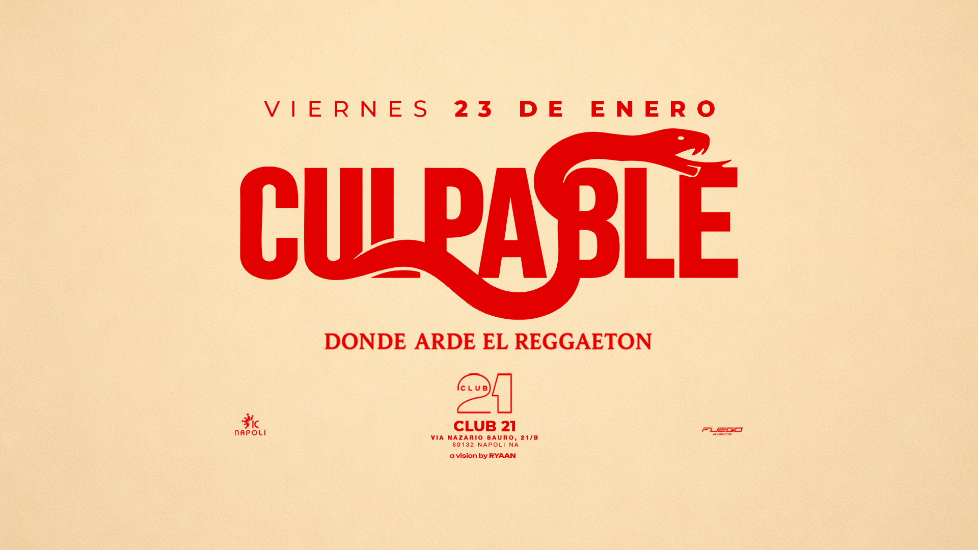 23/01 IC Napoli presents: Culpable image