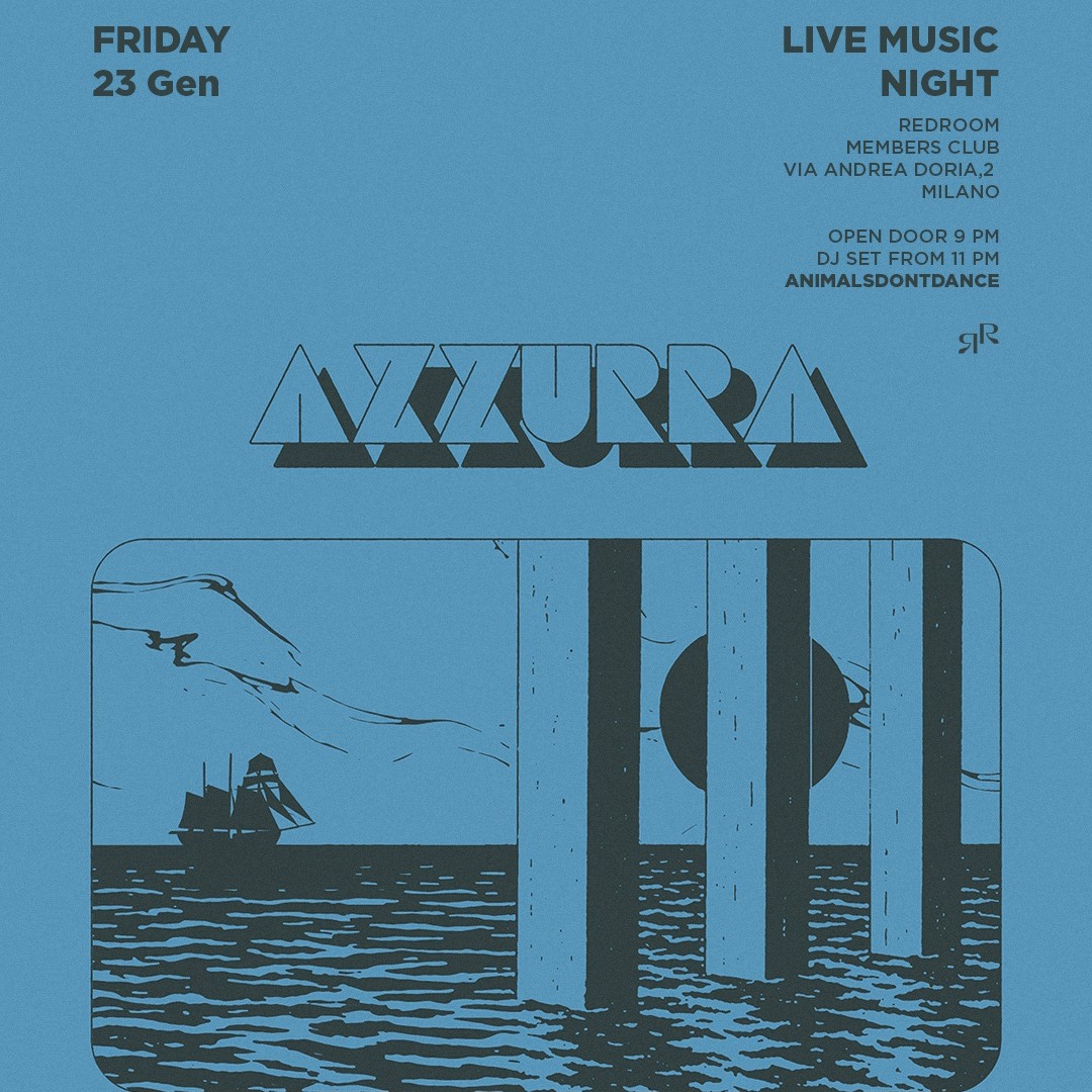 23.01 REDROOM presents AZZURRA - LIVE MUSIC from 21.00 w// Alberto Bazzoli  image