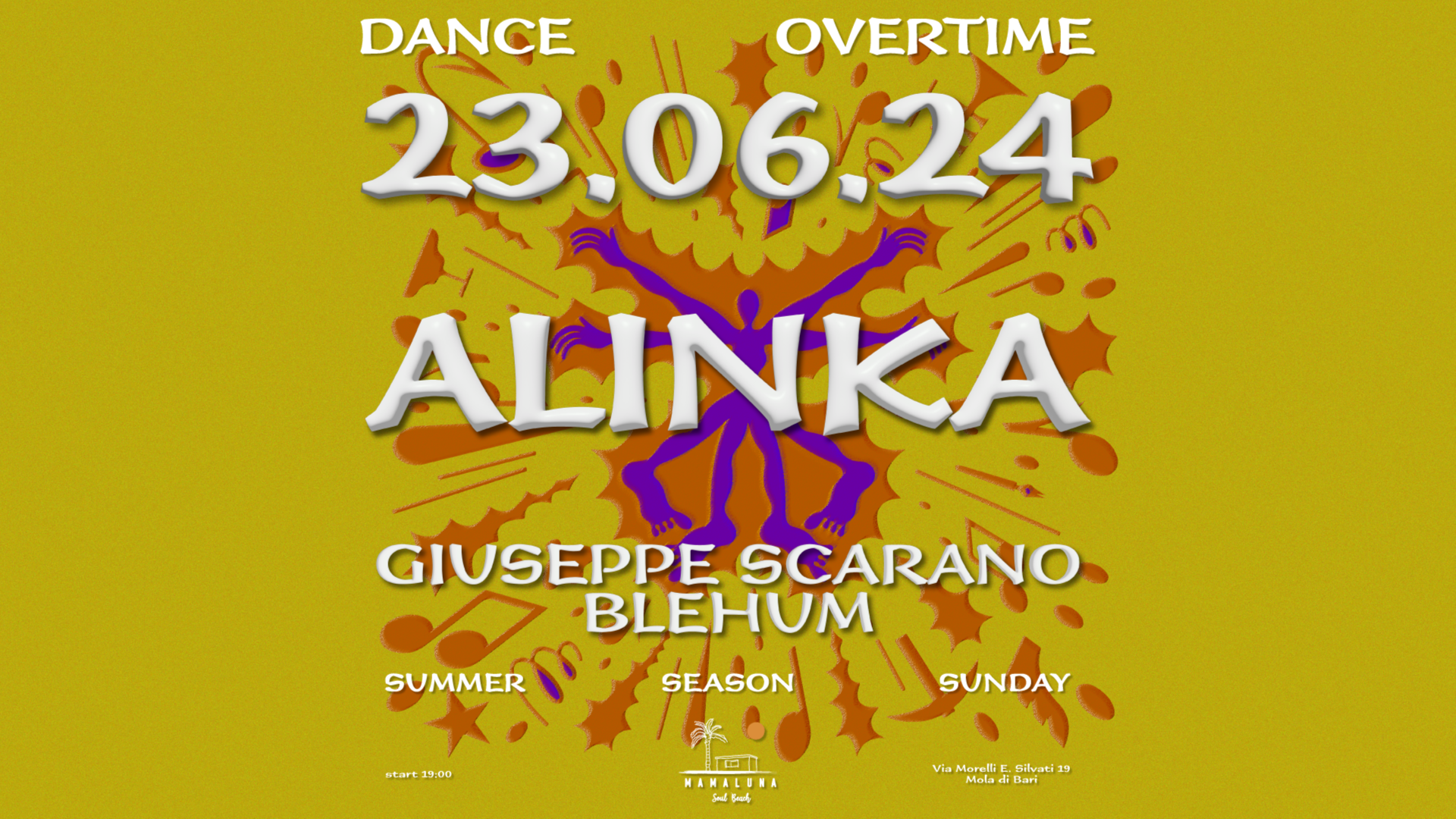 23.06 DANCEOVERTIME W// ALINKA @Mamalunasoulbeach image
