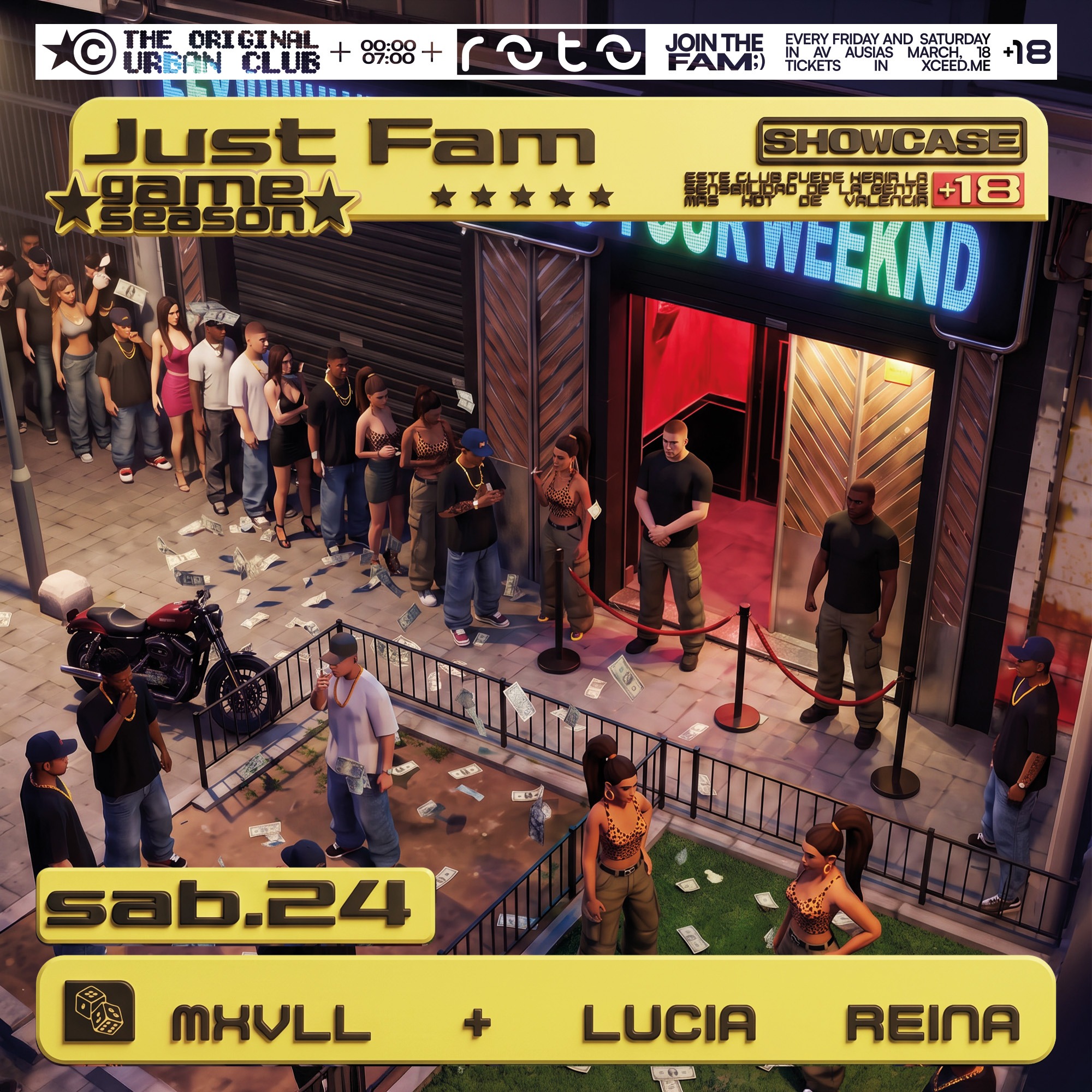 24/10 - JUST FAM w/ MAXVLL +  GIGI + LUCÍA REINA image
