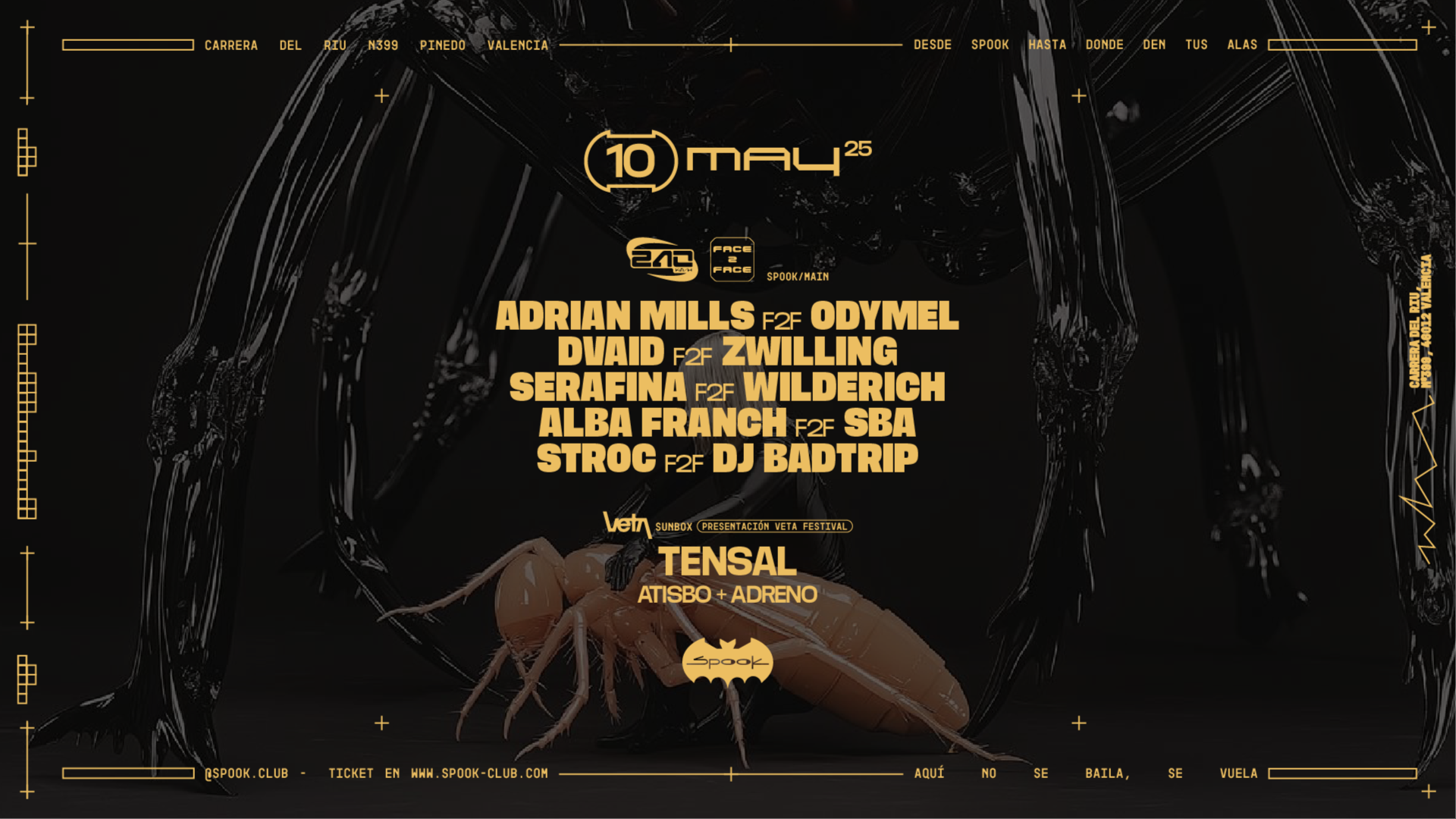 240KMH F2F w/ Adrián Mills & friends + Presentación VETA Festival w/ Tensal image