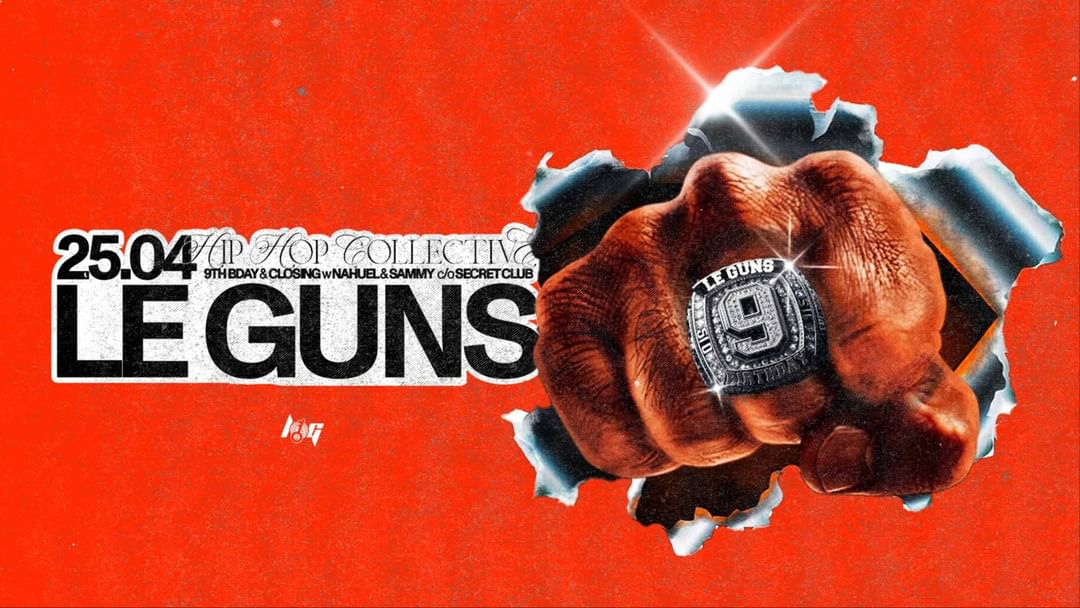 25.04 LE GUNS event cover