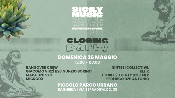 Cover for event: 26.05 | Sicily Music Conference : Closing party