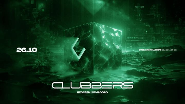 Cover for event: 26.10 - CLUBBERS | IL SABATO DEL CUBE