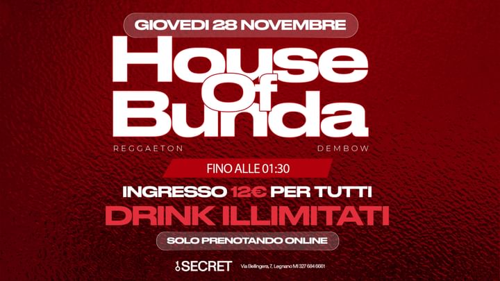 Cover for event: 28.11 HOUSE OF BUNDA EP. 009