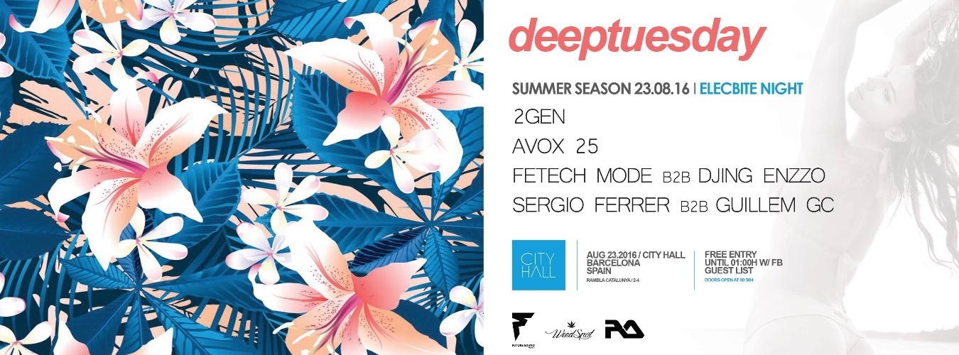 2Gen / Avox 25 / Fetech Mode & many more pres. by  AGO Deep Tuesday: Elecbite Night image