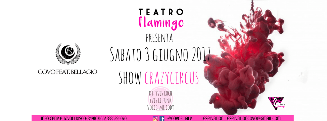 3 GIUGNO 2017 TEATRO FLAMINGO PRESENTA "CRAZYCIRCUS" image
