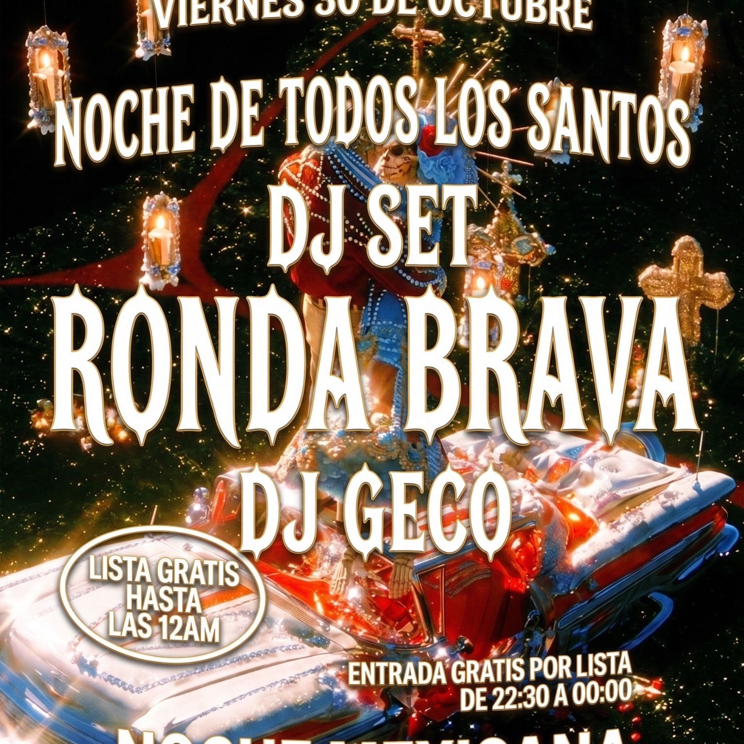 30/10 HALLOWEN VIERNES RONDA BRAVA, en OHANA 360
