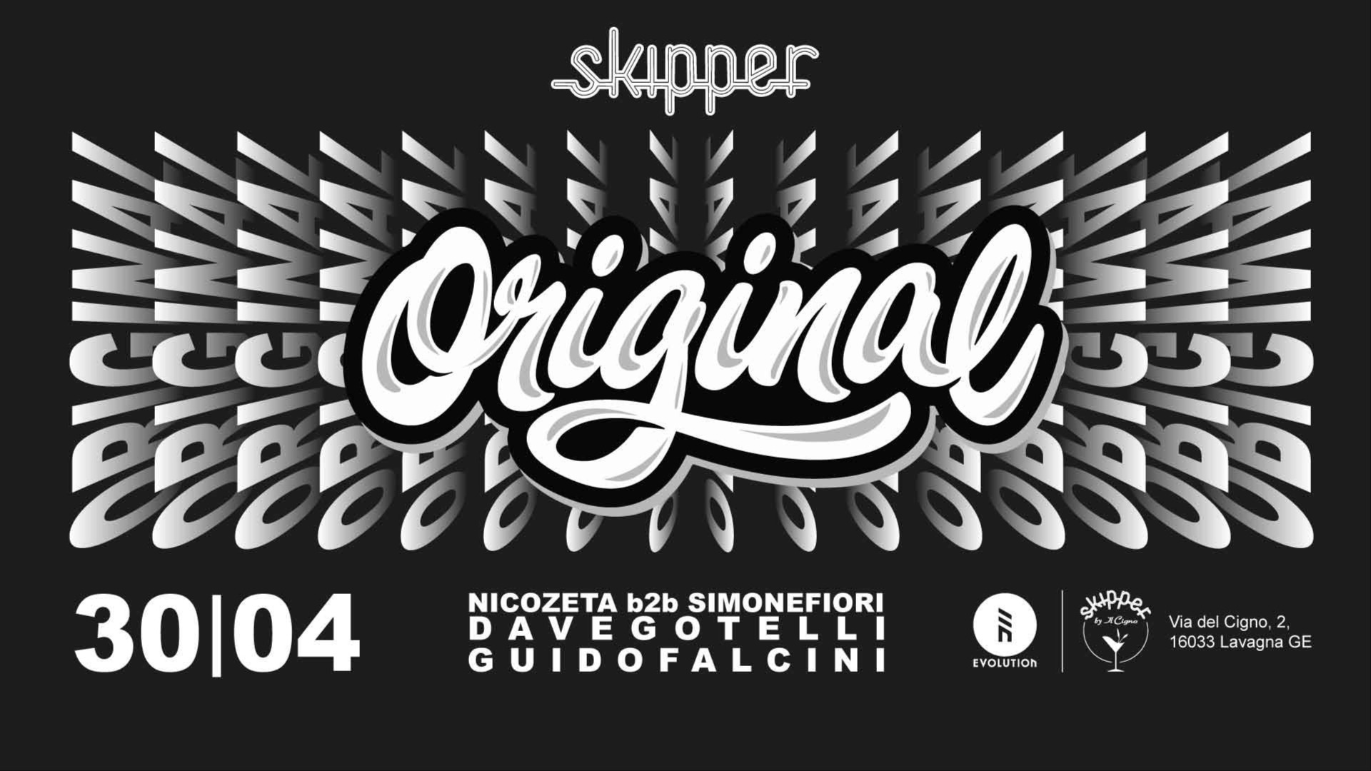 30.04.2023| Evolution pres. O.R.I.G.I.N.A.L. c/o Skipper (Cavi di Lavagna-GE) image
