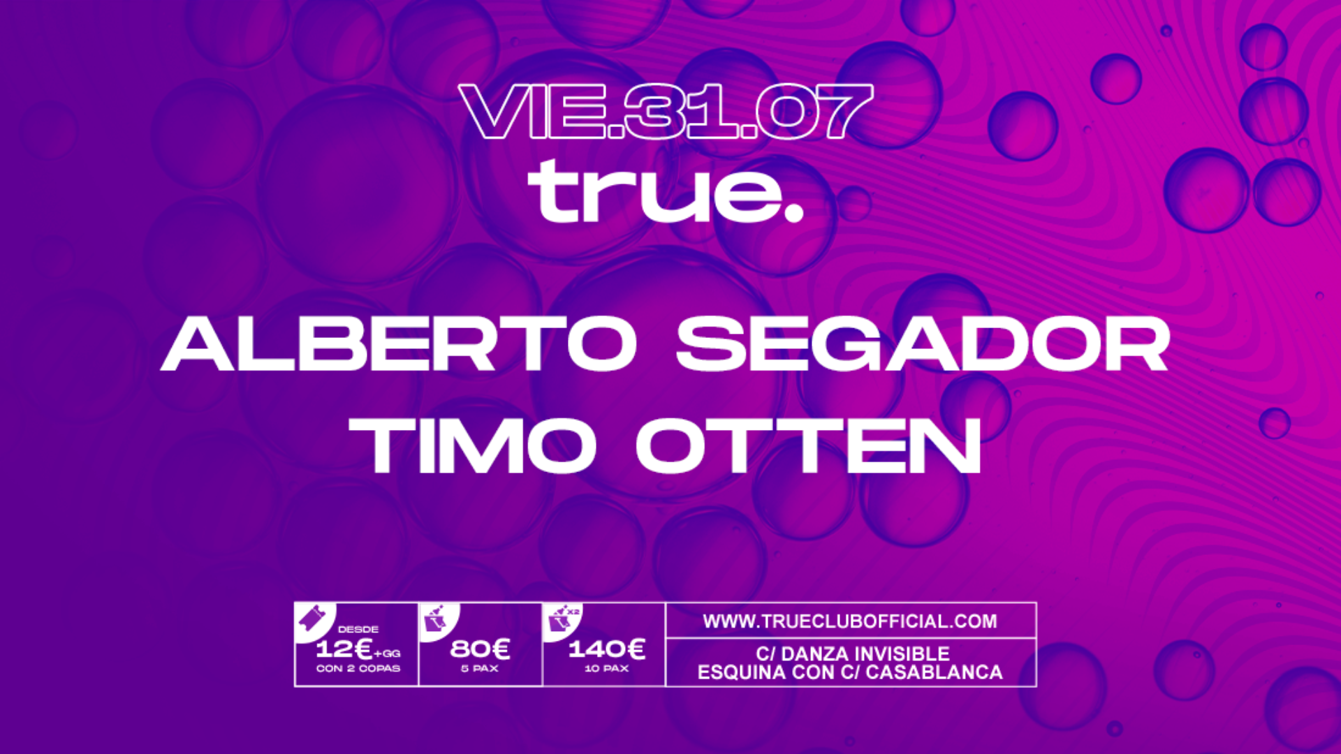 31 Julio - True Club image