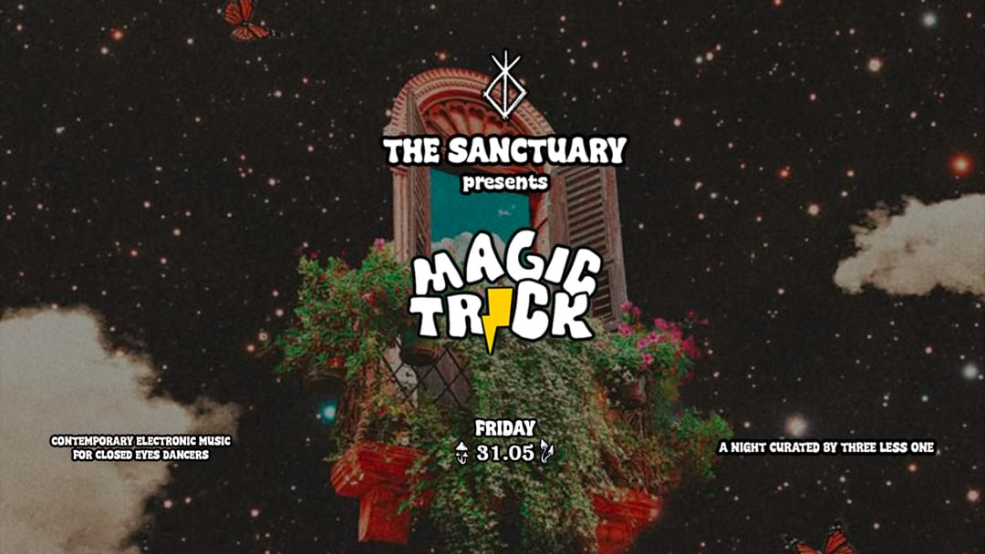 Cartell de l'esdeveniment 31.05 MAGIC TRICK w/ THREE LESS ONE
