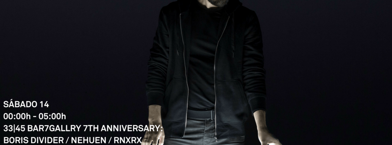 33|45 BAR/GALLERY 7TH ANNIVERSARY: BORIS DIVIDER + NEHUEN + RNXRX image