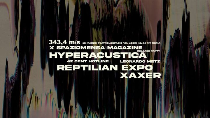 Cover for event: 343,4 m/s x *SPAZIOMENSA MAGAZINE* RELEASE PARTY