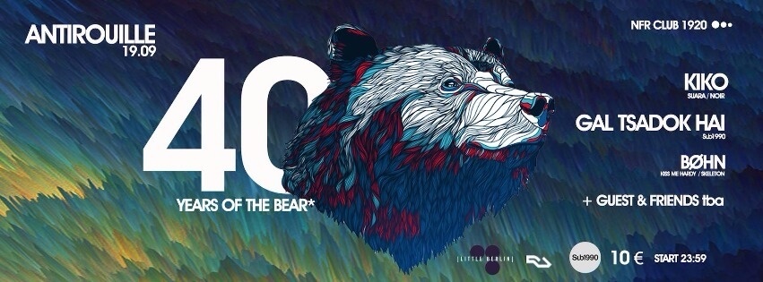 40 YEARS OF THE BEAR | KIKO / GAL TSADOK HAI / BOHN image