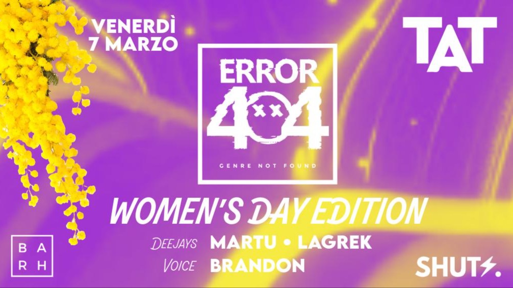 7 MARZO- ERROR 404 WOMAN'S DAY  image