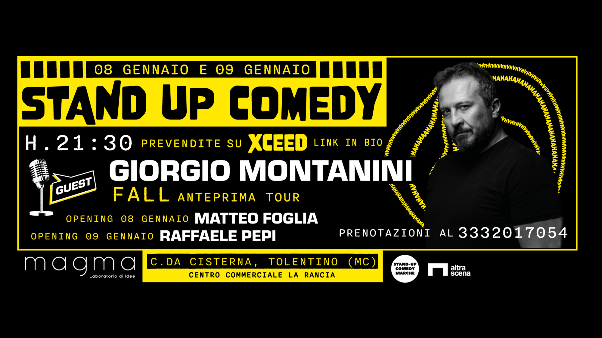 9 GENNAIO - GIORGIO MONTANINI - con - FALL [anteprima tour] - STAND UP COMEDY AL MAGMA image