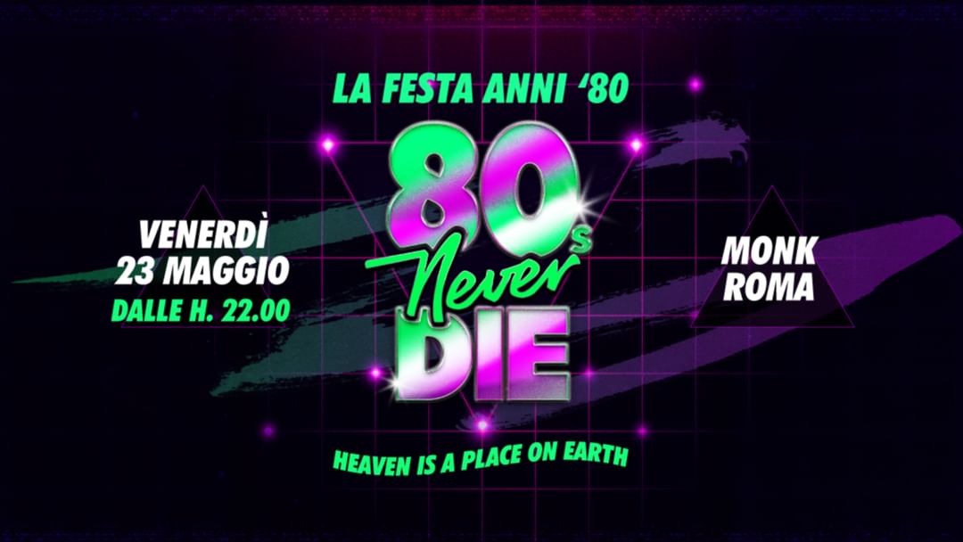 Capa do evento 80s NEVER DIE