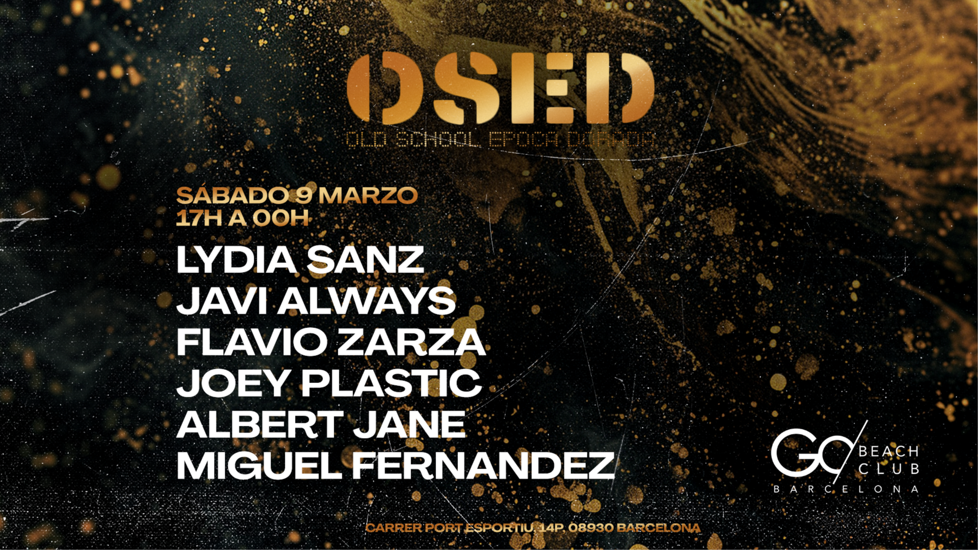 9 MARZO | OSED (Old School Epoca Dorada) image