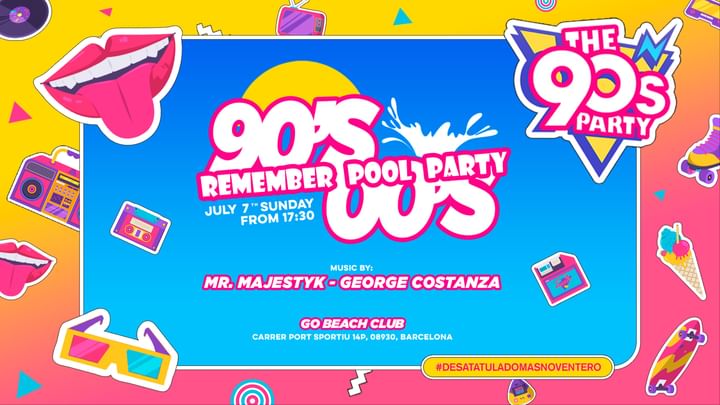 Cover for event: 90s-00s REMEMBER POOL PARTY