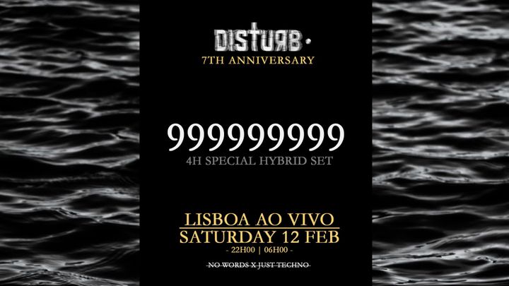 Cover for event: 999999999 [4h] | Disturb • 7th Anniversary