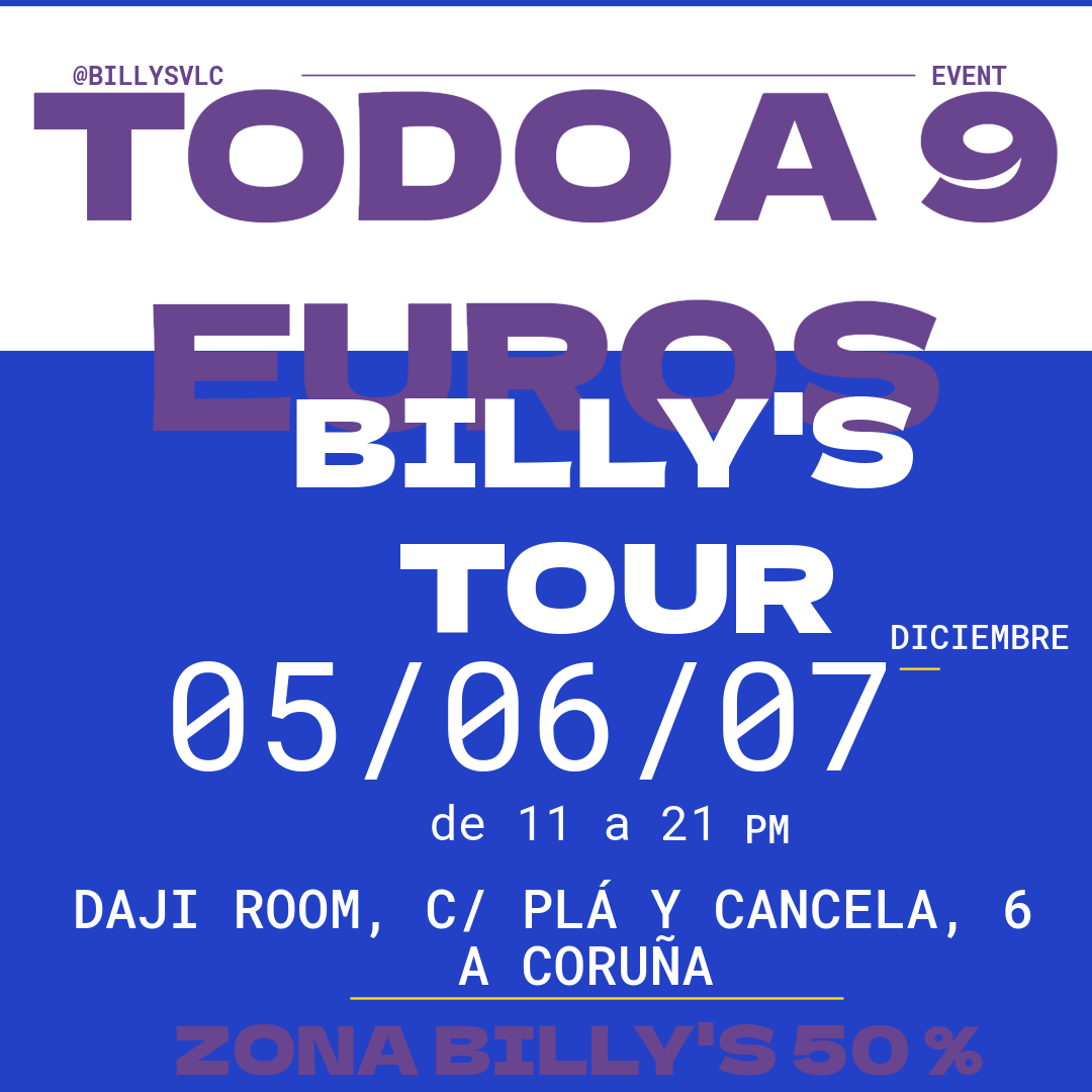 A CORUÑA X BILLYS TOUR