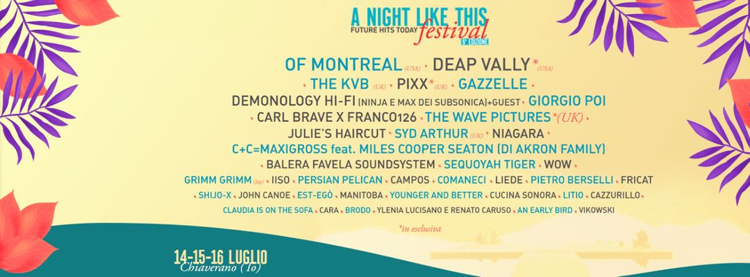 Copertina evento A Night Like This Festival