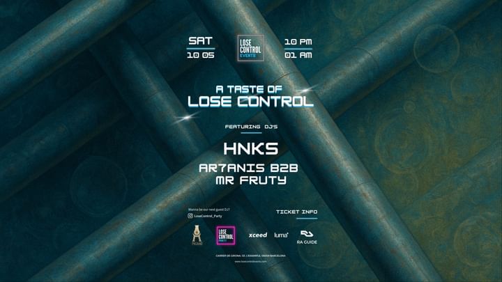 Cover for event: A taste of LOSE CONTROL PARTY