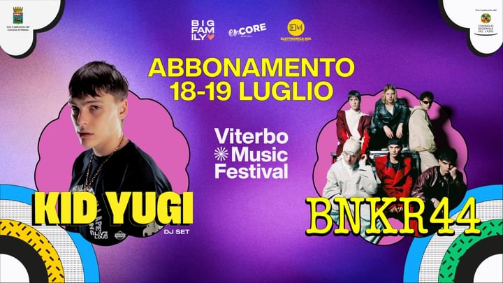 Cover for event: ABBONAMENTO 2 DAYS | 18-19 LUGLIO @ Viterbo Music Festival 2025