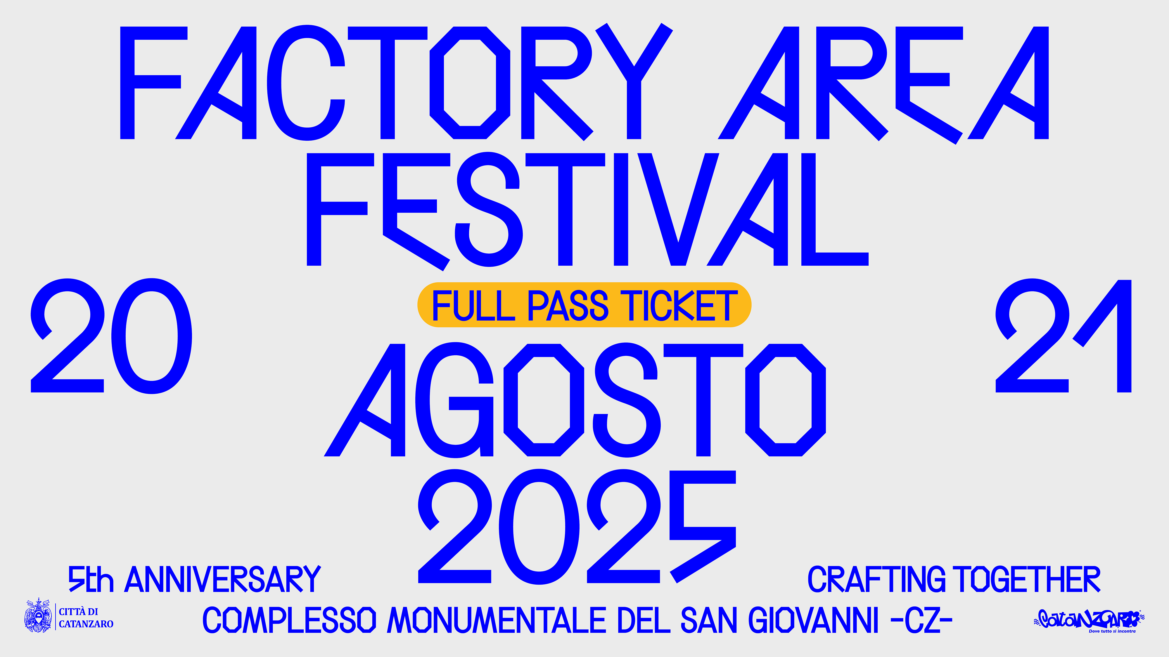 Abbonamento - Factory Area Festival | Full Pass image