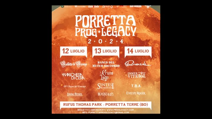Cover for event: Abbonamento - Porretta Prog Legacy 2024