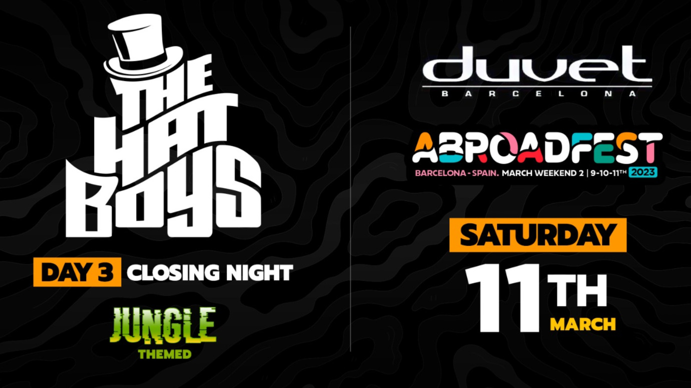 ABROADFEST JUNGLE EDITION CLOSING NIGHT @ DUVET CLUB BARCELONA image