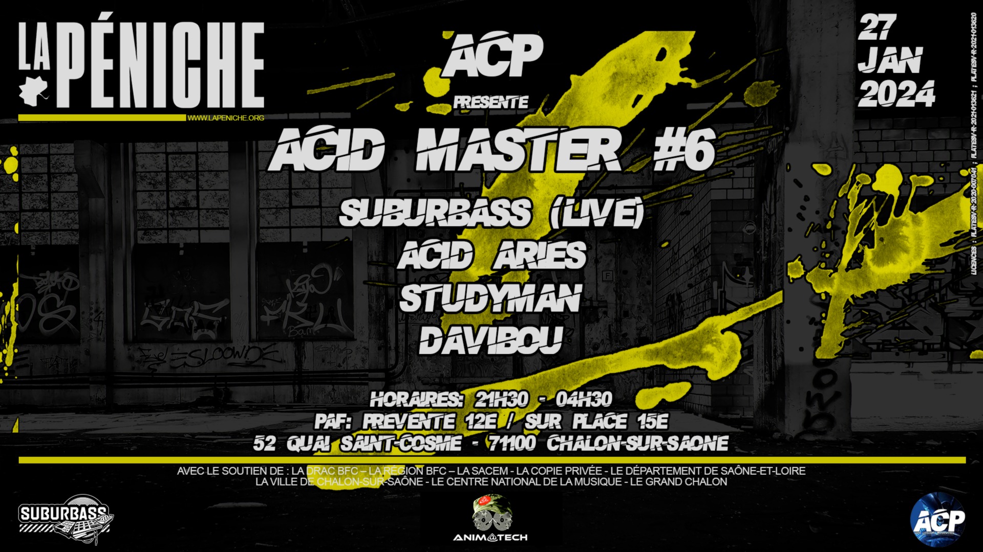  ACID MASTER #6 : SUBURBASS + ACID AIRIES + DAV IBOU + STUDYMAN