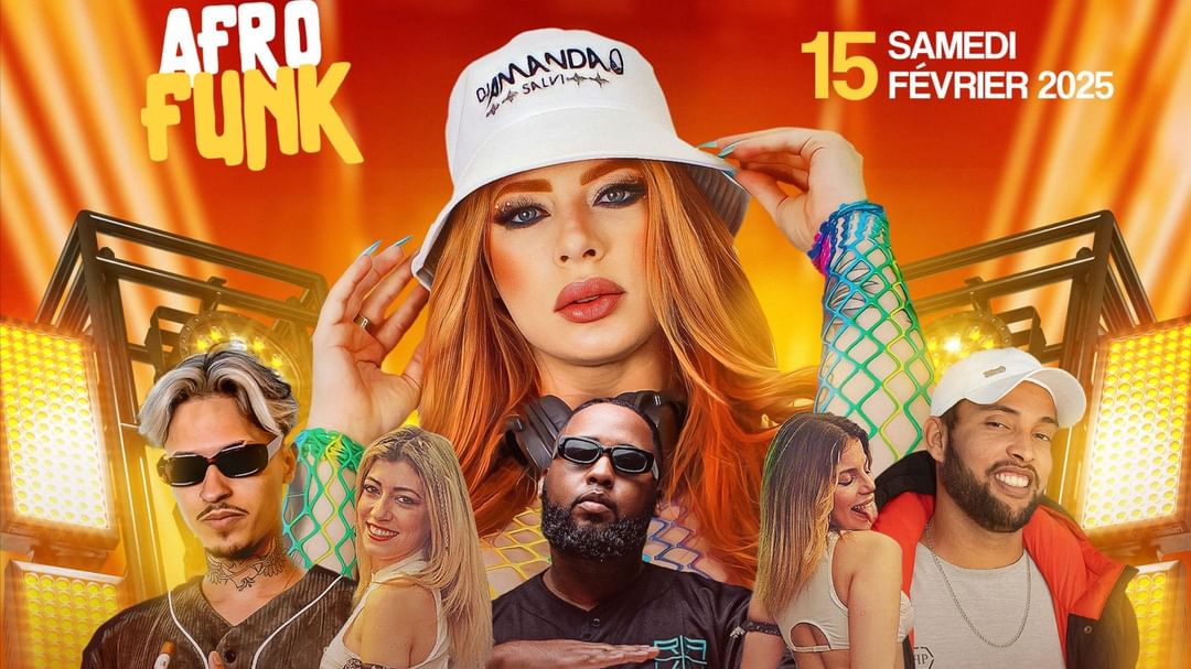 Afro Funk | Dj Amanda &more | Lenox 15.02-Eventplakat