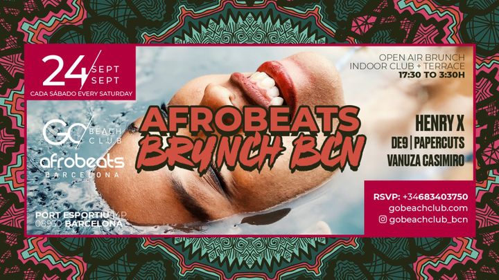 Cover for event: Afrobeats Brunch BCN (19:00h - 3:00h)