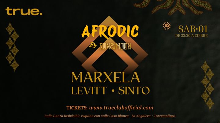 Cover for event: AFRODIC BY SUN&MOON W/ MARXELA, LEVITT Y SINTO