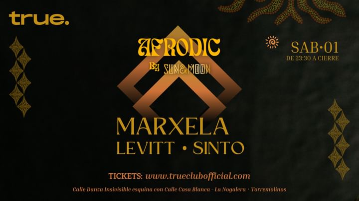 Cover for event: AFRODIC BY SUN&MOON W/ MARXELA, LEVITT Y SINTO