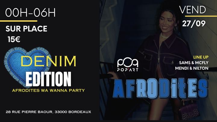 Cover for event: AFRODITES DENIM EDITION