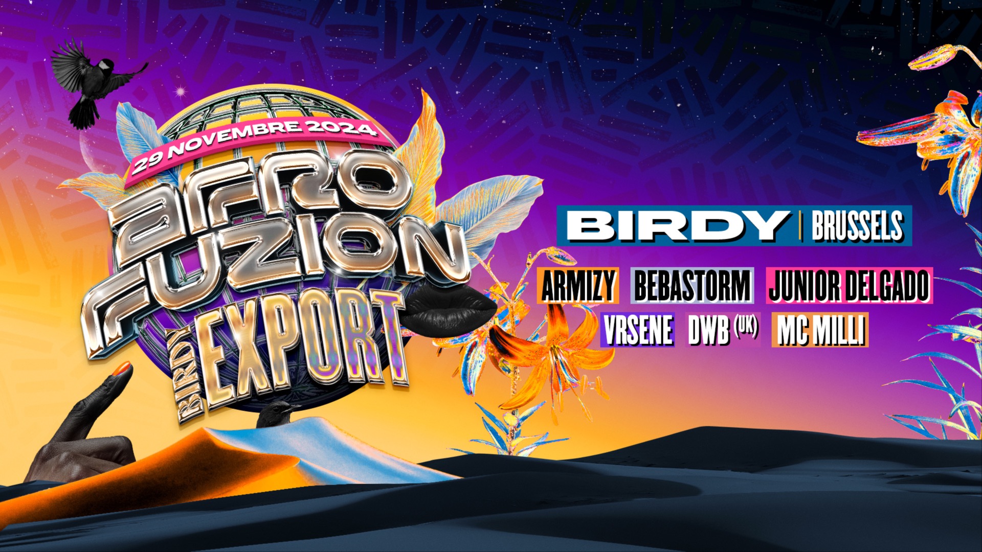 AFROFUZION EXPORT TO BRUSSELS • 29 NOVEMBER