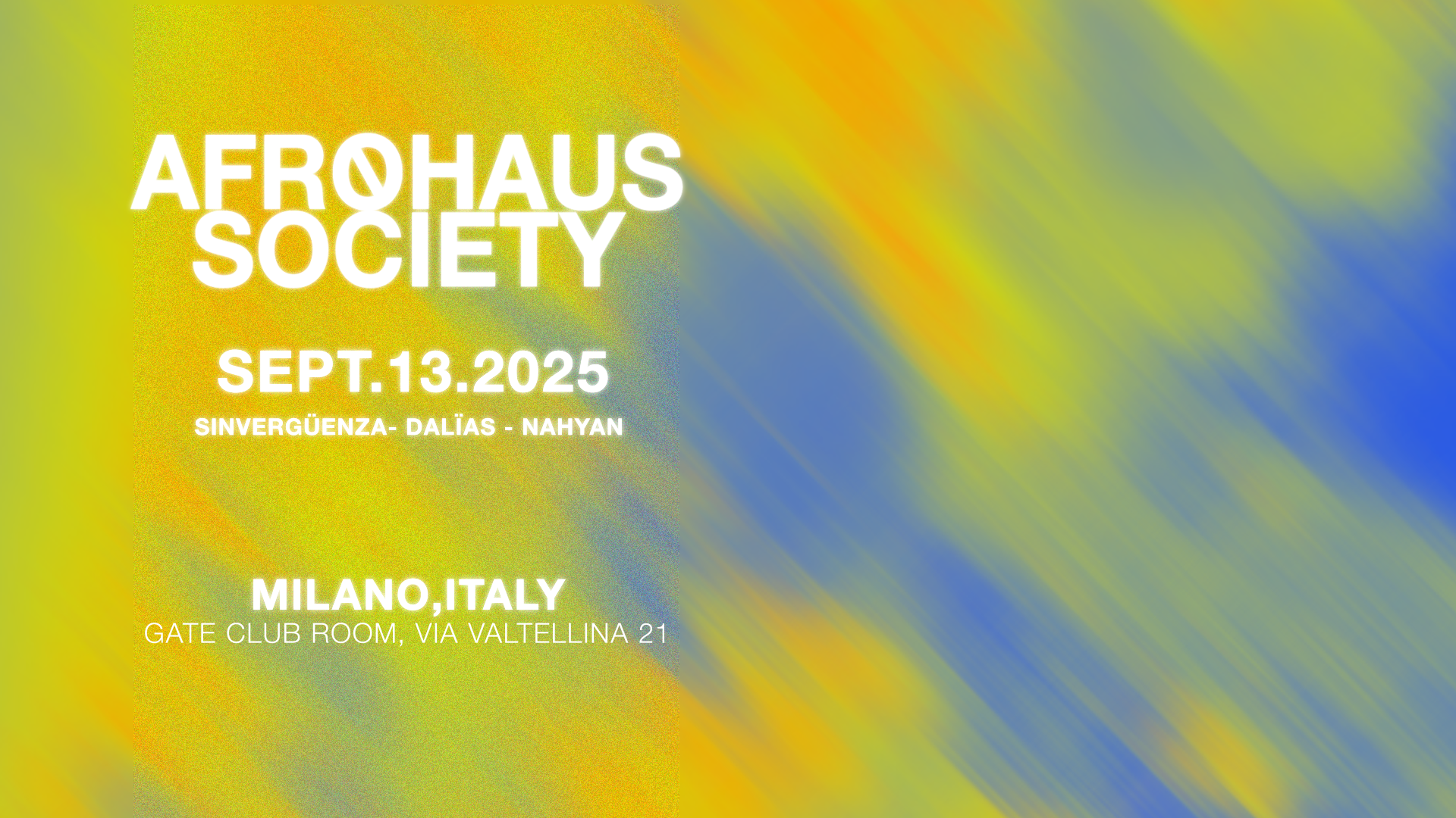 AFRØHAUS SOCIETY: Sinvergüenza, Dalïas, Nahyan  image