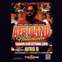 Cartel de Afroland Halloween Edition 🎃 en Tramps Tenerife