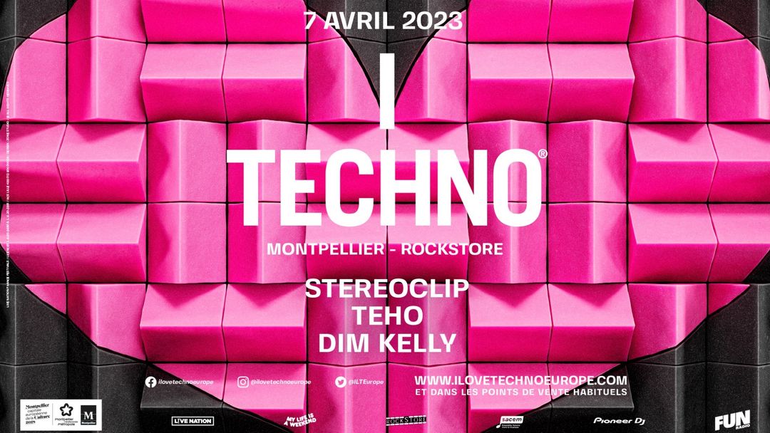 AFTER ILT ROCKSTORE  / STEREOCLIP, TEHO, DIM KELLY-Eventplakat