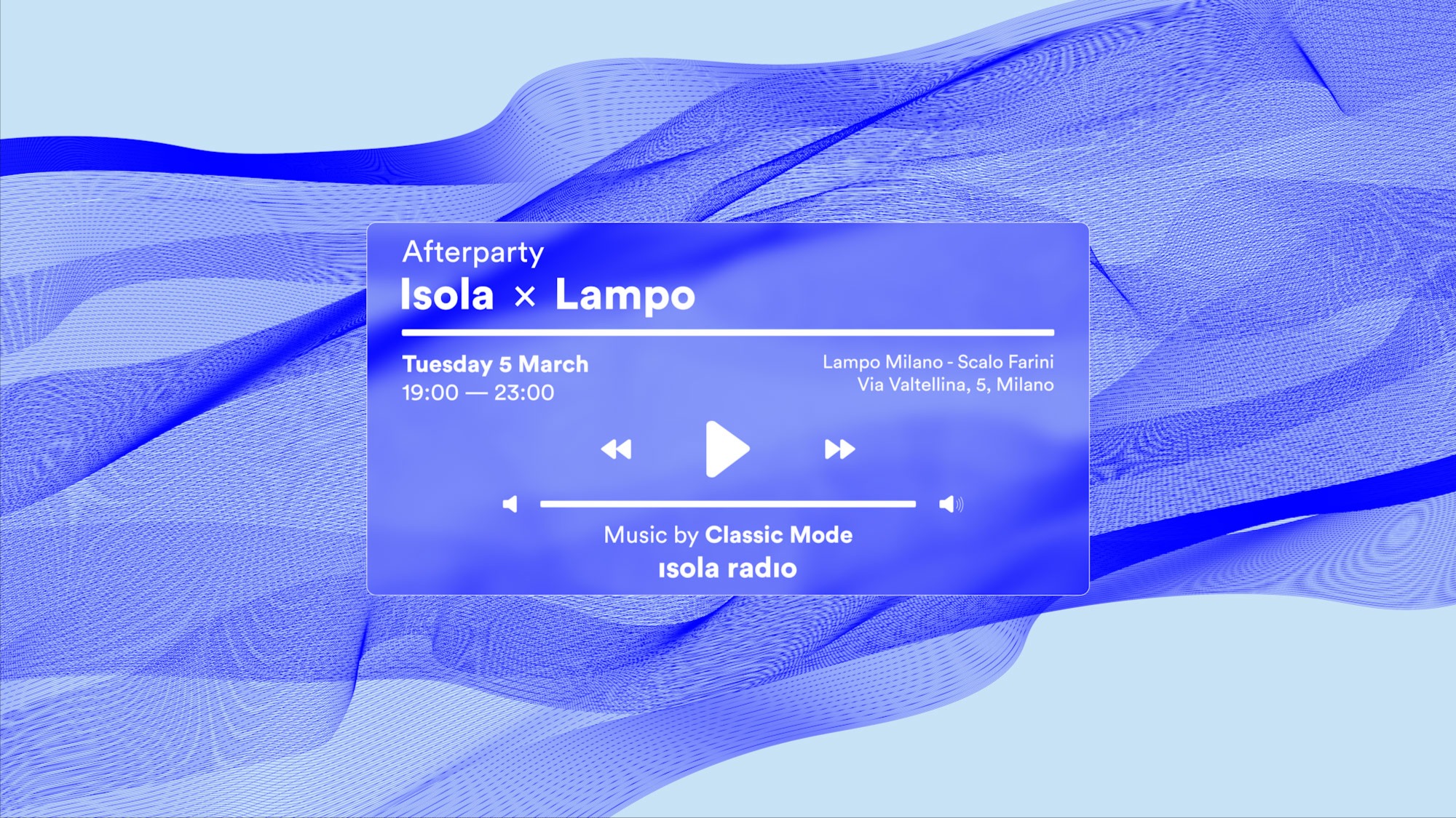 AFTERPARTY ISOLA X LAMPO image