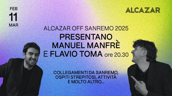 Cover for event: Alcazar Off Sanremo 2025