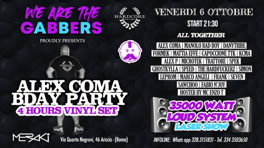 Couverture de l'événement ALEX COMA BDAY